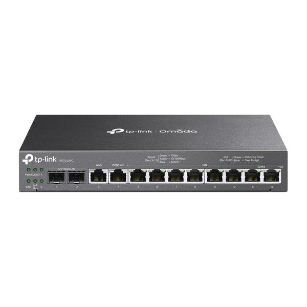 TP-Link ER7212PC Router Omada Gigabit VPN 3-në-1, 8 Porta PoE+