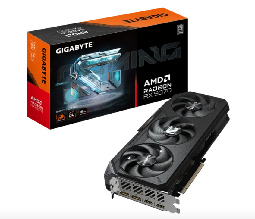 Gigabyte Graphics Card Radeon RX 9070 GAMING OC 16