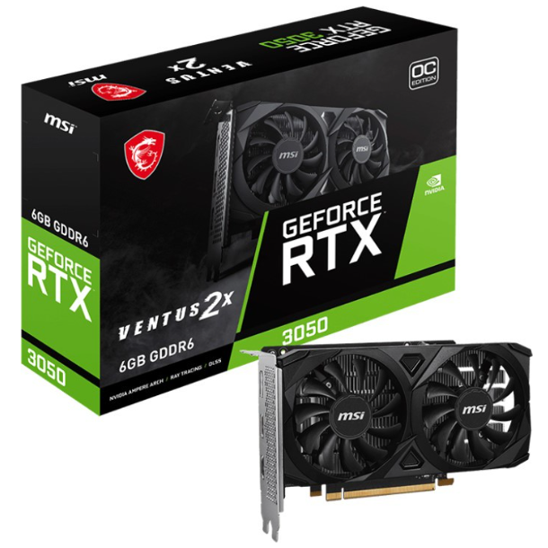 Msi GeForce Rtx 3050 Ventus 2X OC 6GB Gddr6, PCIe 4.0 – Komponentë PC