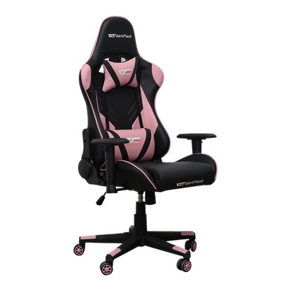 darkFlash RC360 Karrige Gaming Ergonomike me Lëkurë Sintetike Premium, Rozë