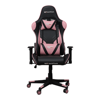 darkFlash RC360 Karrige Gaming Ergonomike me Lëkurë Sintetike Premium, Rozë