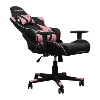 darkFlash RC360 Karrige Gaming Ergonomike me Lëkurë Sintetike Premium, Rozë