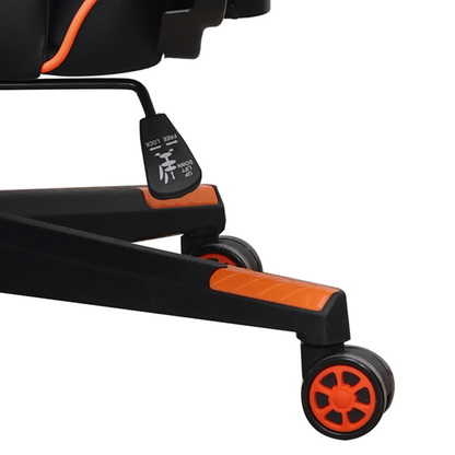 darkFlash RC360 Karrige Gaming Ergonomike me Lëkurë Sintetike Premium, Ultra Durable, Portokalli