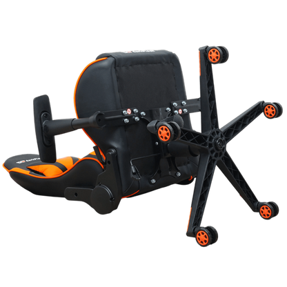 darkFlash RC360 Karrige Gaming Ergonomike me Lëkurë Sintetike Premium, Ultra Durable, Portokalli