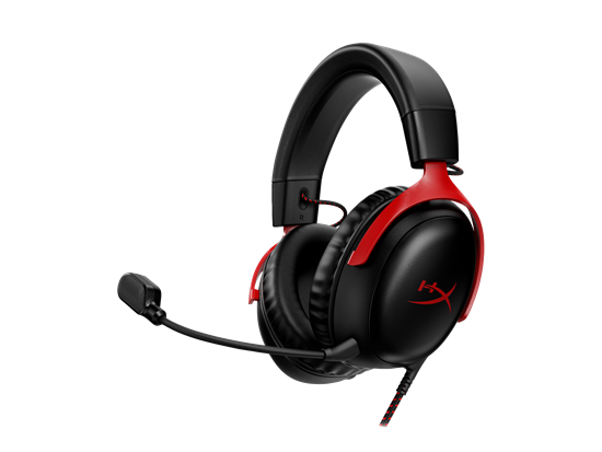 HyperX Cloud III Kufje Gaming me Mikrofon, Wired, 53mm Drivers, Black/Red, pamja 2