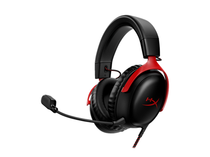 HyperX Cloud III Kufje Gaming me Mikrofon, Wired, 53mm Drivers, Black/Red