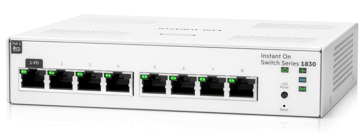 HPE Aruba Instant On 1830 8G switch, pamja 2