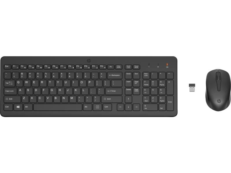 HP Keyboard & Mouse 330, Wireless, Black