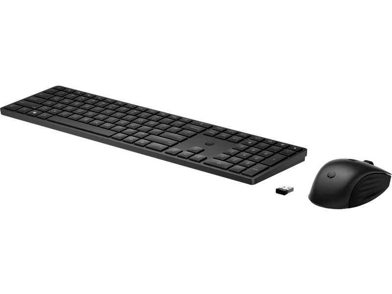 HP 650 Wireless Keyboard & Mouse Combo, Tastierë dhe Maus pa Kabllo, Black