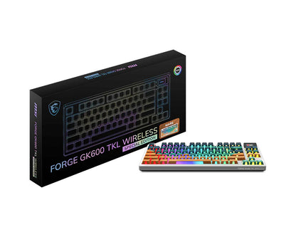 Msi Forge GK600 Tkl W Mars US Wireless Gaming Keyboard, Tkl, RGB, Layout US – Tastierë