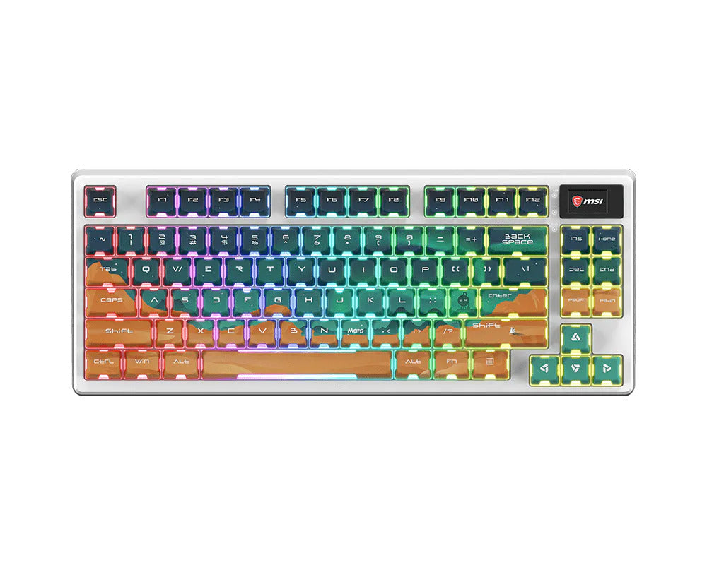Msi Forge GK600 Tkl W Mars US Wireless Gaming Keyboard, Tkl, RGB, Layout US – Tastierë, pamja 2