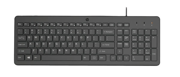 HP 150 Tastierë me Kabllo (Wired) për Kompjuter, e Zezë