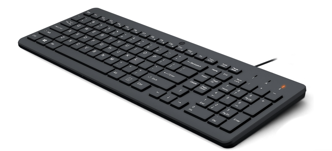 HP 150 tastierë me kabllo e zezë, pamja 2