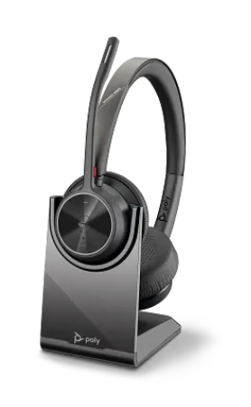 HP Poly Voyager 4320-M kufje Bluetooth me bazë karikimi