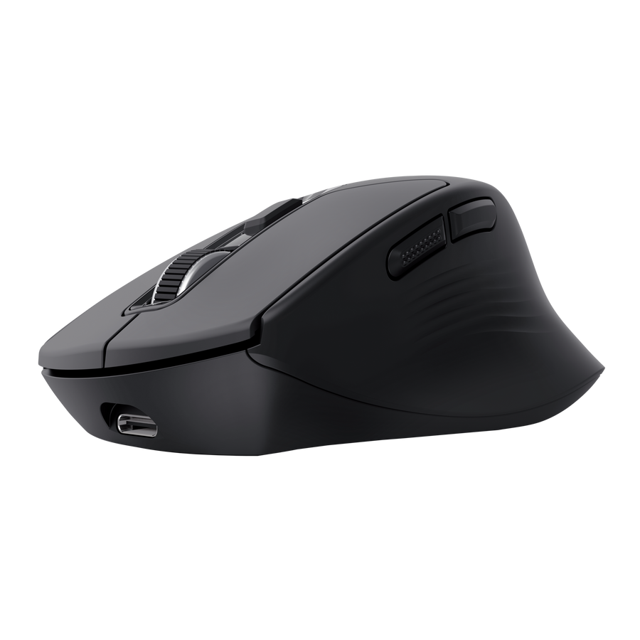 Trust maus wireless ergonomik i zi, pamja 3