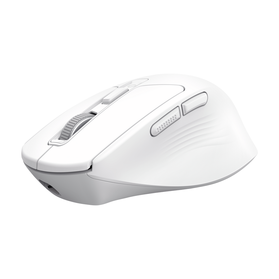 Trust maus wireless ergonomik i bardhë, pamja 2