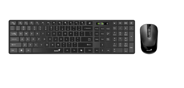 Genius SlimStar 8250 Set Tastierë + Maus Wireless, 1200 DPI, i Zi