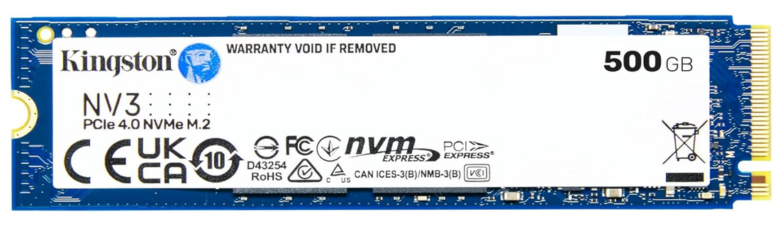 Kingston NV3 SSD M.2 NVMe 480GB