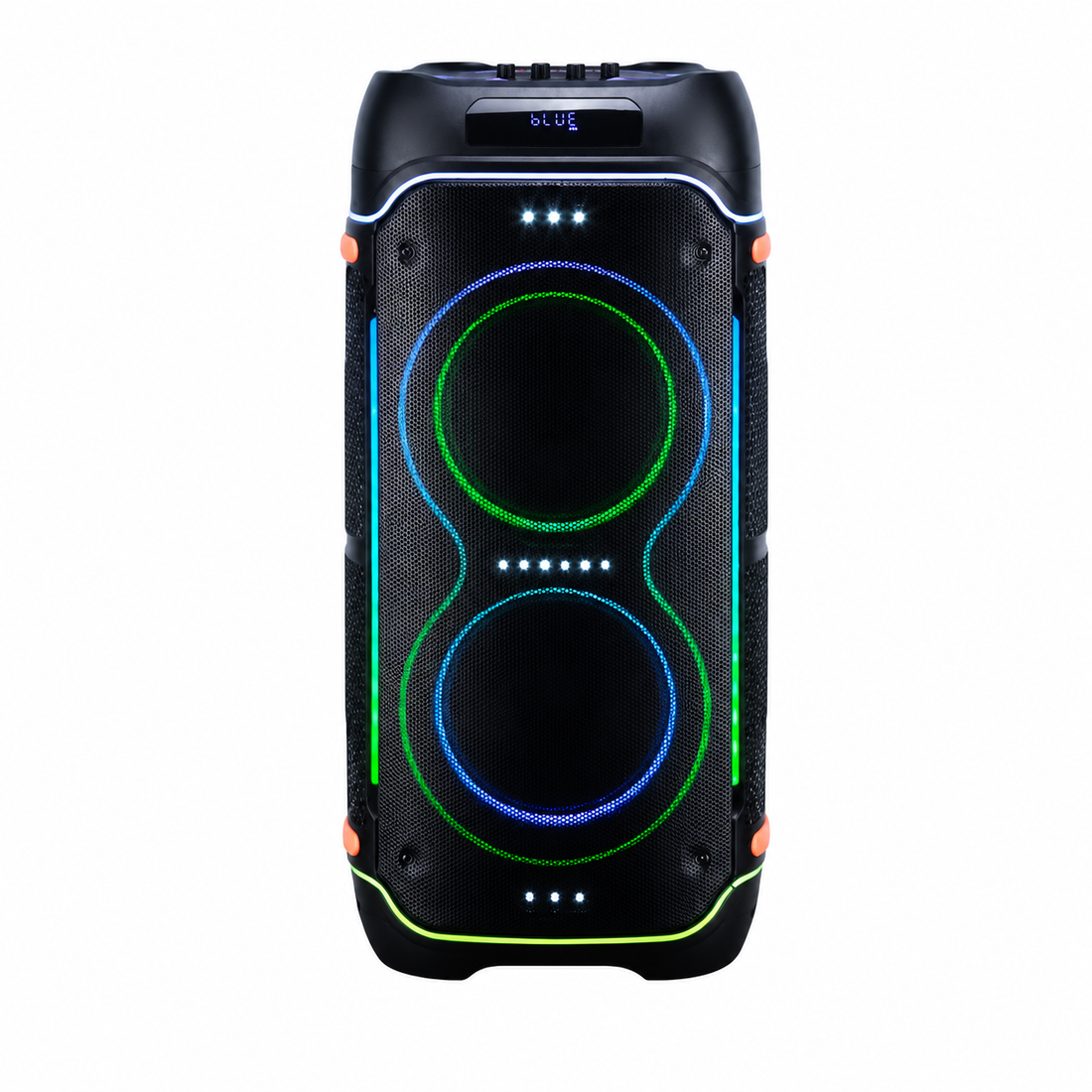 Hs-td10l3 Altoparlant Bluetooth Portativ 100W, Wireless, me LED RGB, TWS, USB dhe FM Radio – Zmadhues Zëri Bluetooth, pamja 3
