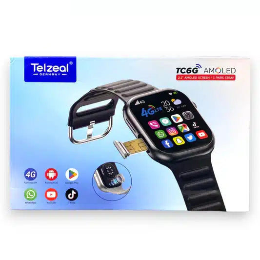 Orë e Mençur Telzeal TC6G – Orë Inteligjente me SIM Kartë dhe Monitorim të Shëndetit, pamja 2