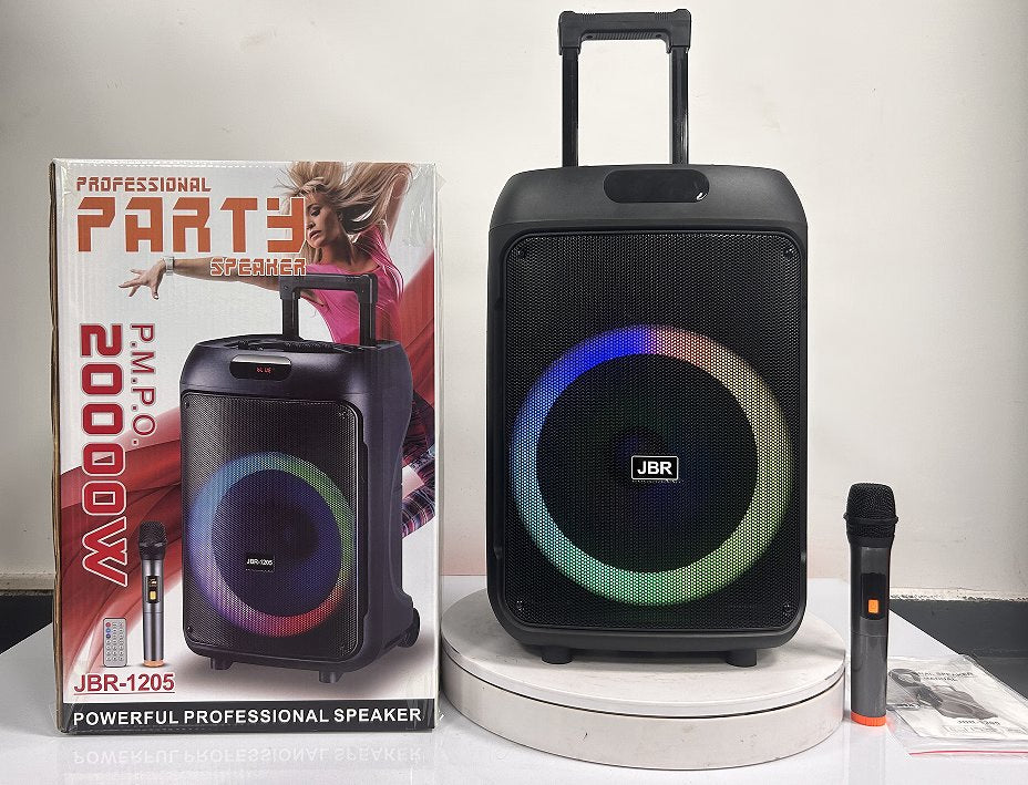 JBR-1205 Trolley Bluetooth Speaker me Mikrofon Pa Tela – Zmadhues Zëri Bluetooth, pamja 2