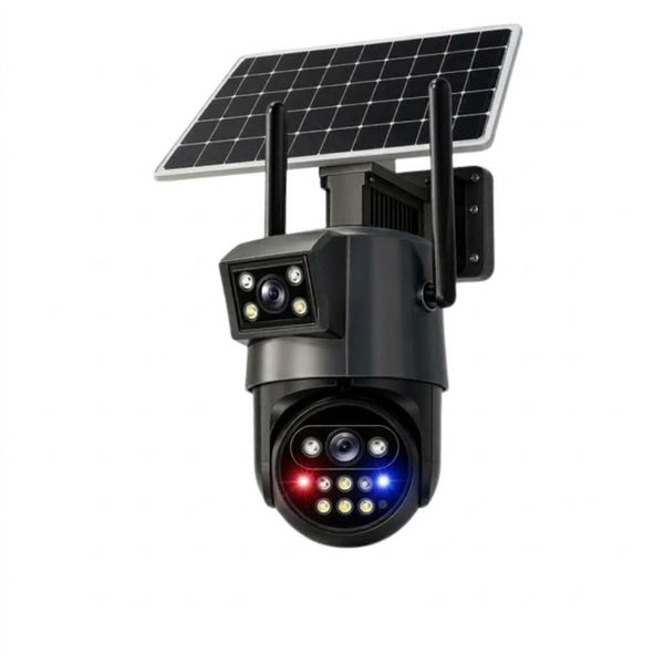 Kamerë Solare 4G me 2 Pamje, Kamerë Sigurie me Energji Diellore për Mbikëqyrje