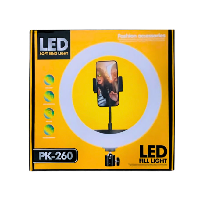 Ringlight 26CM Me Këmbë PK-260 – Dritë Profesionale