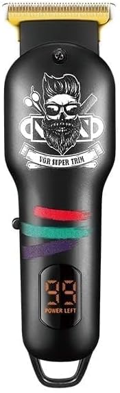 VGR V-971 Makinë e vogël për flokë dhe mjekër me teh inox, bateri 600 mAh dhe 120 minuta punë