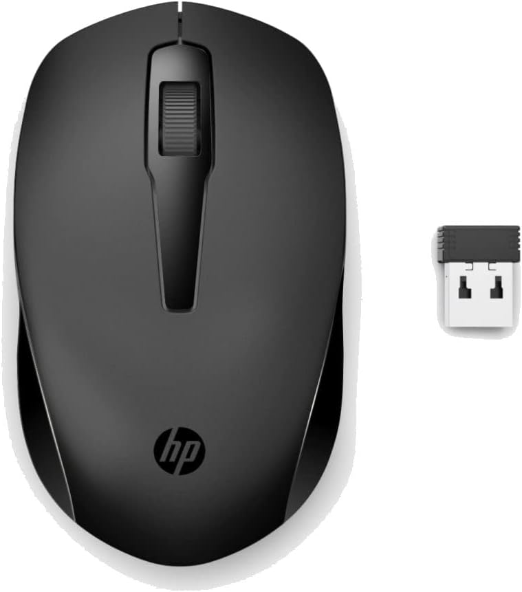 HP 150 Wireless Mouse, Maus Wireless me Lidhje 2.4 GHz, Dizajn Kompakt dhe Ergonomik, E zezë – Maus Gaming