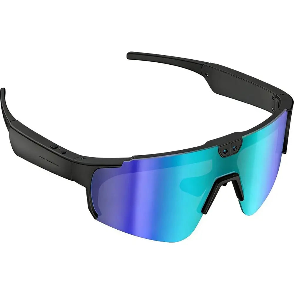 Aligator Smart Glasses Sport Black-Blue me Kamerë 8MP Sony, Full HD 30fps, Bluetooth 5.4, IP65 – Syze me Kamerë, pamja 3