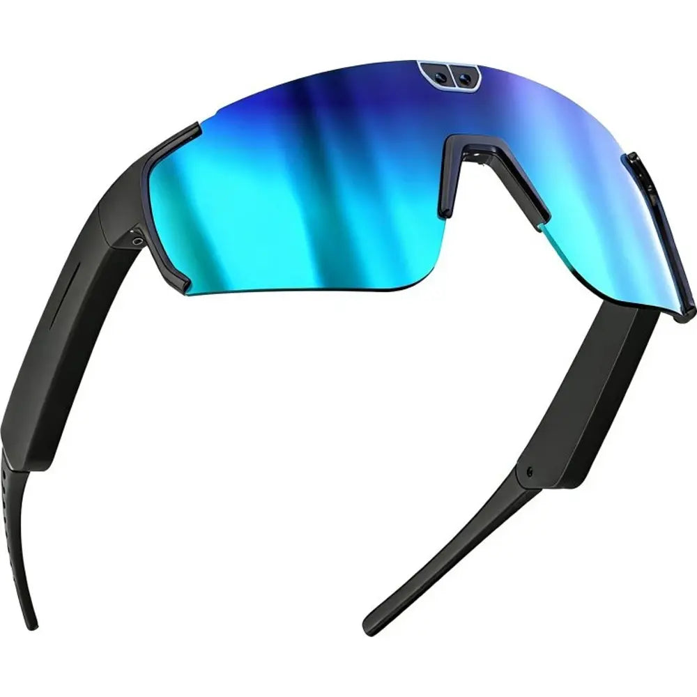 Aligator Smart Glasses Sport Black-Blue me Kamerë 8MP Sony, Full HD 30fps, Bluetooth 5.4, IP65 – Syze me Kamerë, pamja 4