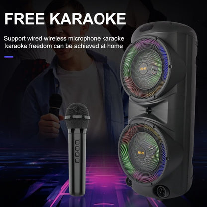 Sing-e ZQS12206 Multi-Media Speaker me 2x12” Woofer, 60W, DSP, Mikrofon Wireless, Telekomandë dhe Bateri 6000mAh