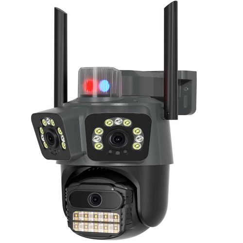 Kamera e Jashtme PTZ me 3 Lente 9MP (3+3+3MP) WiFi iCSee me Night Vision, Human Tracking – Kamerë Sigurie WiFi, pamja 4