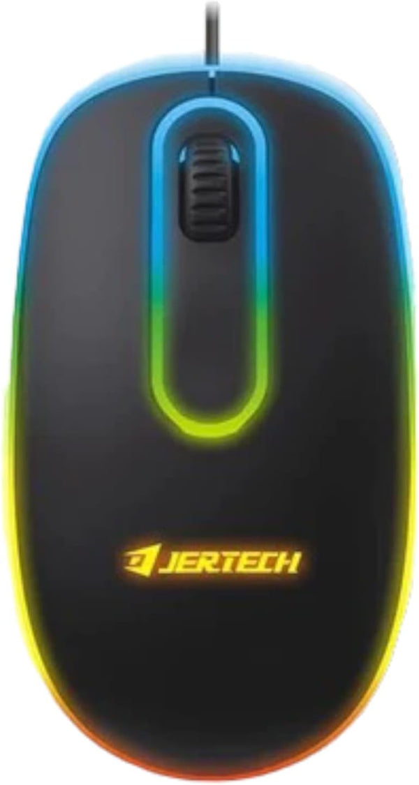 Jertech M500 Destroy Maus Gaming me Kabllo, 4800 DPI dhe RGB