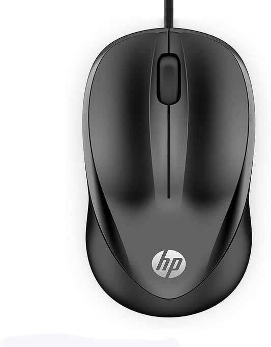 HP Wired USB Mouse 1200 DPI, Maus me Kabllo USB, 1000 Hz, Dizajn Ergonomik, E zezë