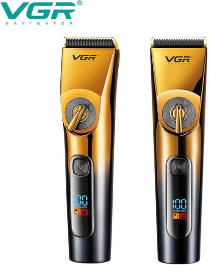 VGR V-663 Makinë e madhe me ekran LED, teh qeramike dhe titani, IPX6