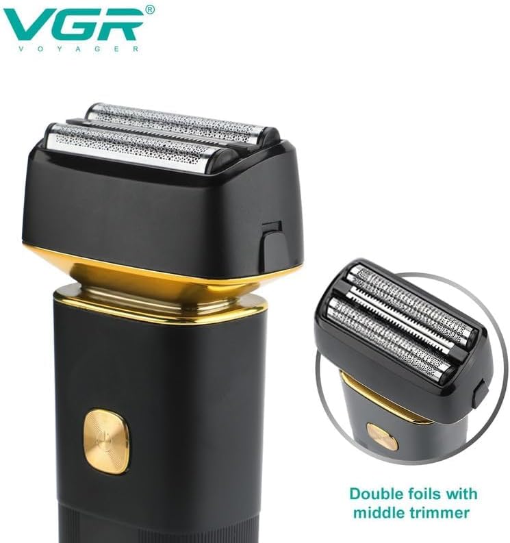 VGR V-355 Shaver Elektrik 2-në-1, 800mAh, IPX6, LED Display, Wet & Dry, deri në 100 Minuta Punë
