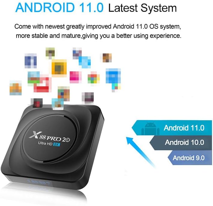 Android X88 Pro20 8K, TV Box Android për Smart TV dhe Streaming, pamja 3