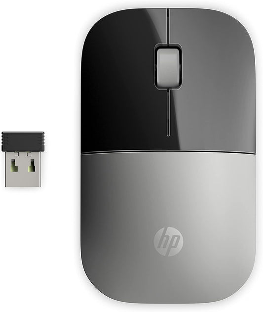 HP Z3700 Wireless Mouse, Maus pa Kabllo me Dizajn Ultra-Slim dhe Kompakt, Lidhje 2.4 GHz, Silver