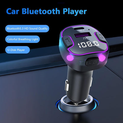 Earldom ET-M99 Transmetues FM Bluetooth 4-në-1 me QC 3.0, USB-C PD dhe Hands-Free