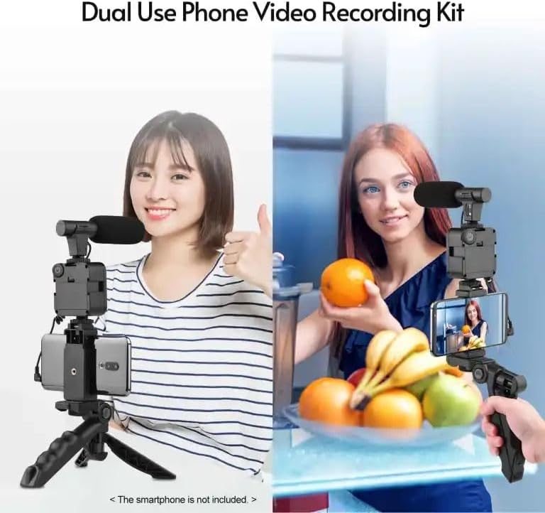 Plokama PK-771 / AY-49 Set për Regjistrim Video me Mikrofon, Dritë LED dhe Tripod – Tripod / Stabilizues, pamja 4
