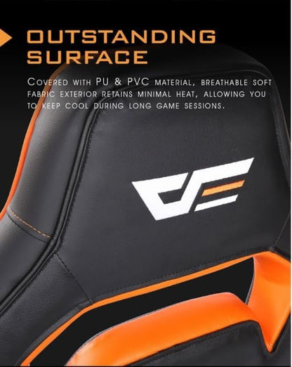 Darkflash RC360 Gaming Chair, Karrige Gaming Ergonomike me Dizajn Sportiv, Mbështetje për Shpinë dhe Komfort të Lartë