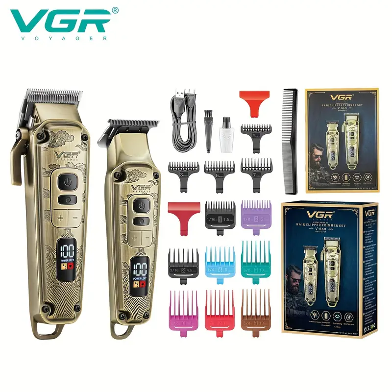 Makina Profesionale Flokësh VGR V643 – Makinë Qethjeje