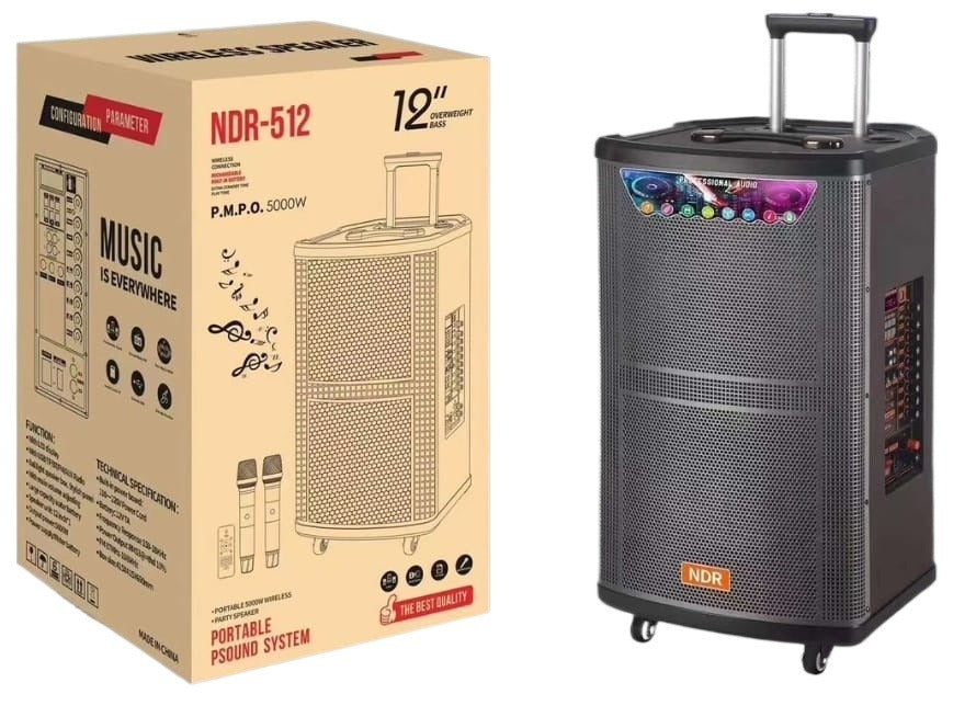 NDR-515 Portable Outdoor Karaoke Speaker – Zmadhues Zëri Bluetooth