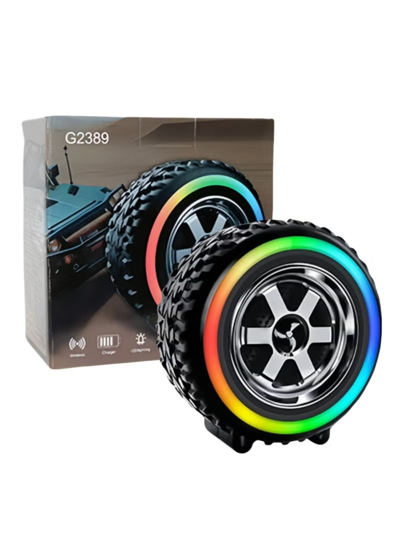 Altoparlant Portativ Bluetooth G2389 me Drita RGB dhe Dizajn Gome Shumëfunksional