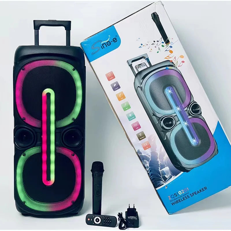Altoparnat me mikrofon wireless zqs 10201 – Zmadhues Zëri Bluetooth