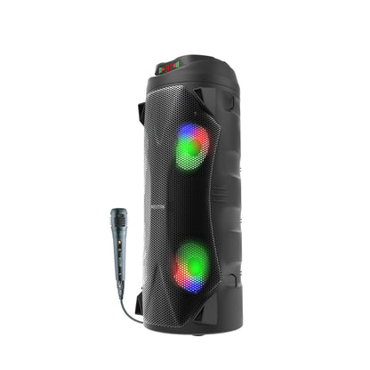 Supertronics ED-1016 Altoparlant Party Portativ 100W, Dual 10", Bluetooth, LED, Karaoke, USB, TF dhe FM Radio