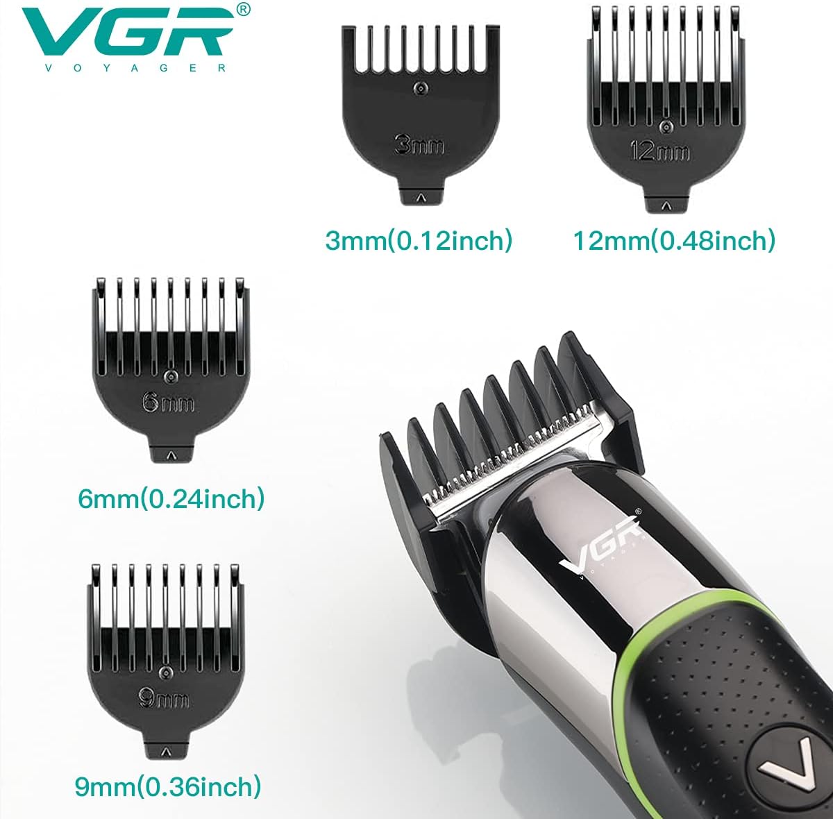 VGR V-191 Makinë e vogël (trimmer) për flokë dhe mjekër me teh inox, bateri 500 mAh dhe 100 minuta – Makinë Qethjeje, pamja 4