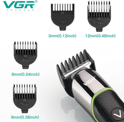 VGR V-191 Makinë e vogël (trimmer) për flokë dhe mjekër me teh inox, bateri 500 mAh dhe 100 minuta punë