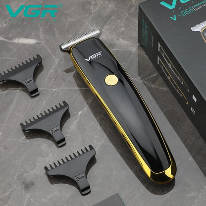 VGR V-966 Makinë e vogël për flokë dhe mjekër me teh T inox, motor 7000 RPM dhe 120 minuta punë